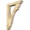 Ekena Millwork Olympic Slat Rough Sawn Bracket w/ Offset Brace, Douglas Fir, 6"W x 30"D x 42"H BKT0604X30X42OLY06RDF - alternate 1